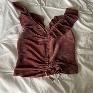 NWOT Express Velvet Top